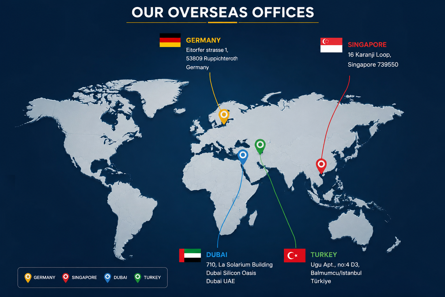 World map — Maxim Group global reach